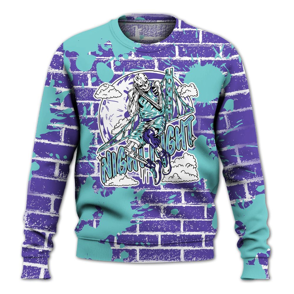 Sweatshirt To Match Low Hornets 1s - Seeya Skeleton Brick All Over Print
