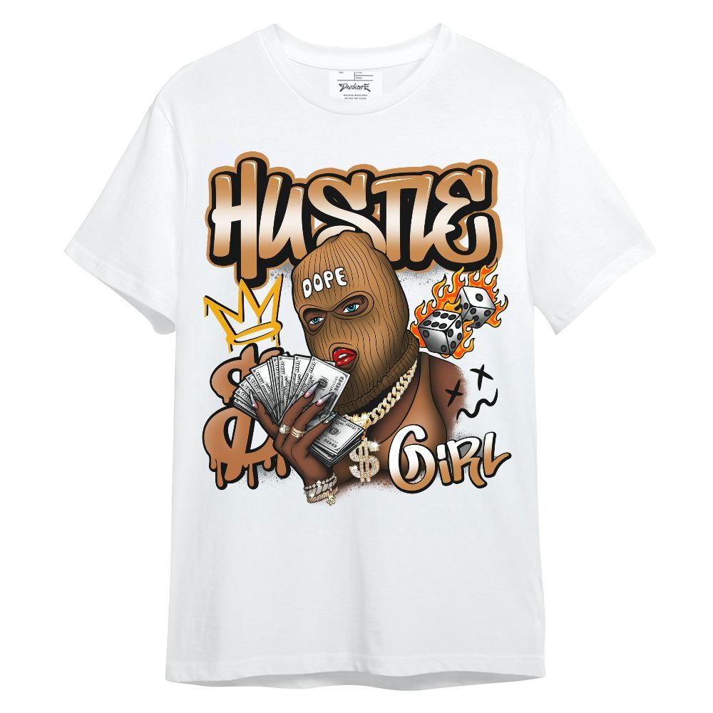 Shirt To Match Dunk Low Nature Wheat Suede - Money Hustles Girl Streetwear Unisex Shirt