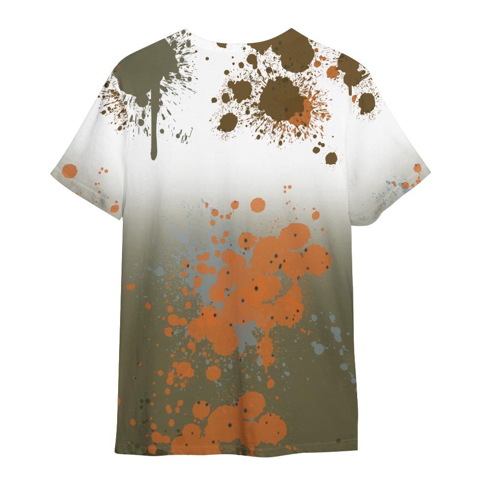 Shirt To Match Shirt Streetwear God Blessed Ink Drip, Olive 5s T-- To Match Sneaker Olive 5s Graphic Tee NCT