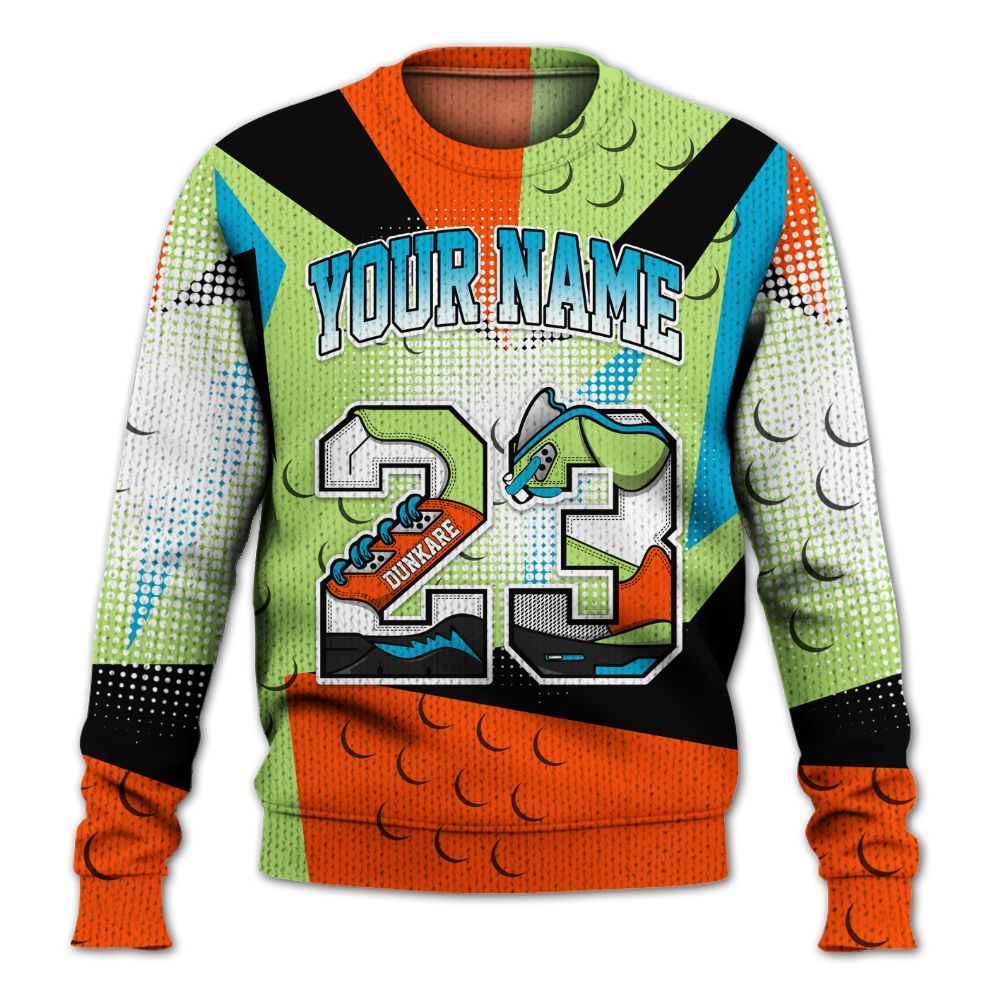 Knitted Sweater To Match Kobe 9 Elite What The - Poly Custom Name Number 23 5s