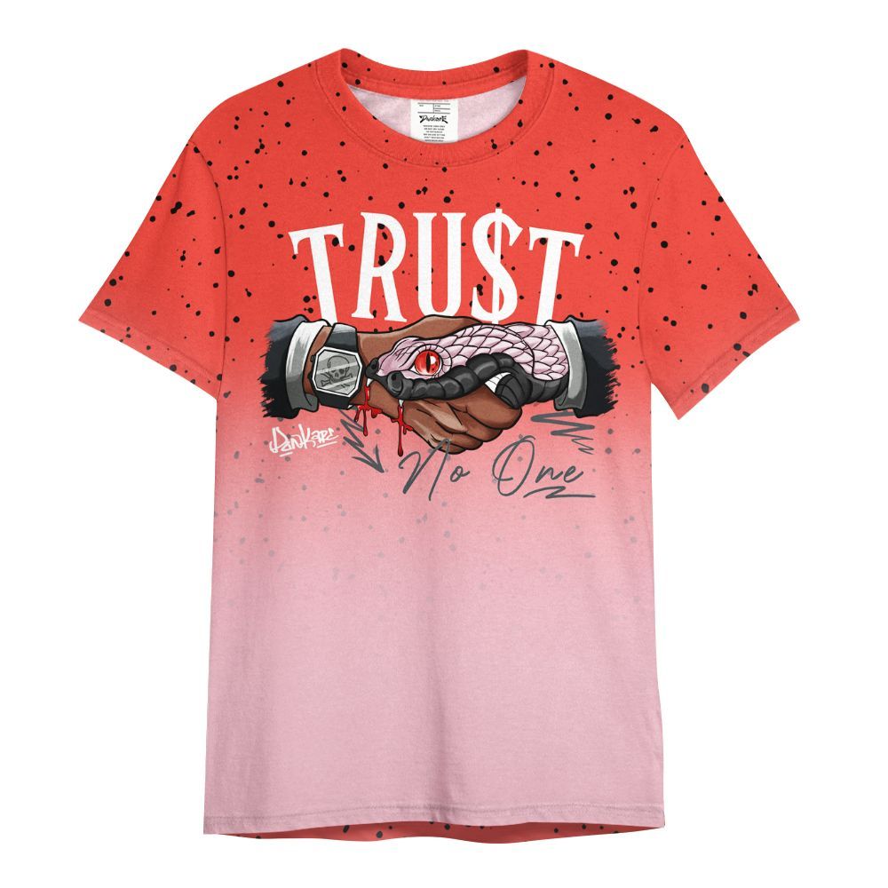 Shirt To Match Retro Awake Arctic Pink - Trust No One Drip All Over Print