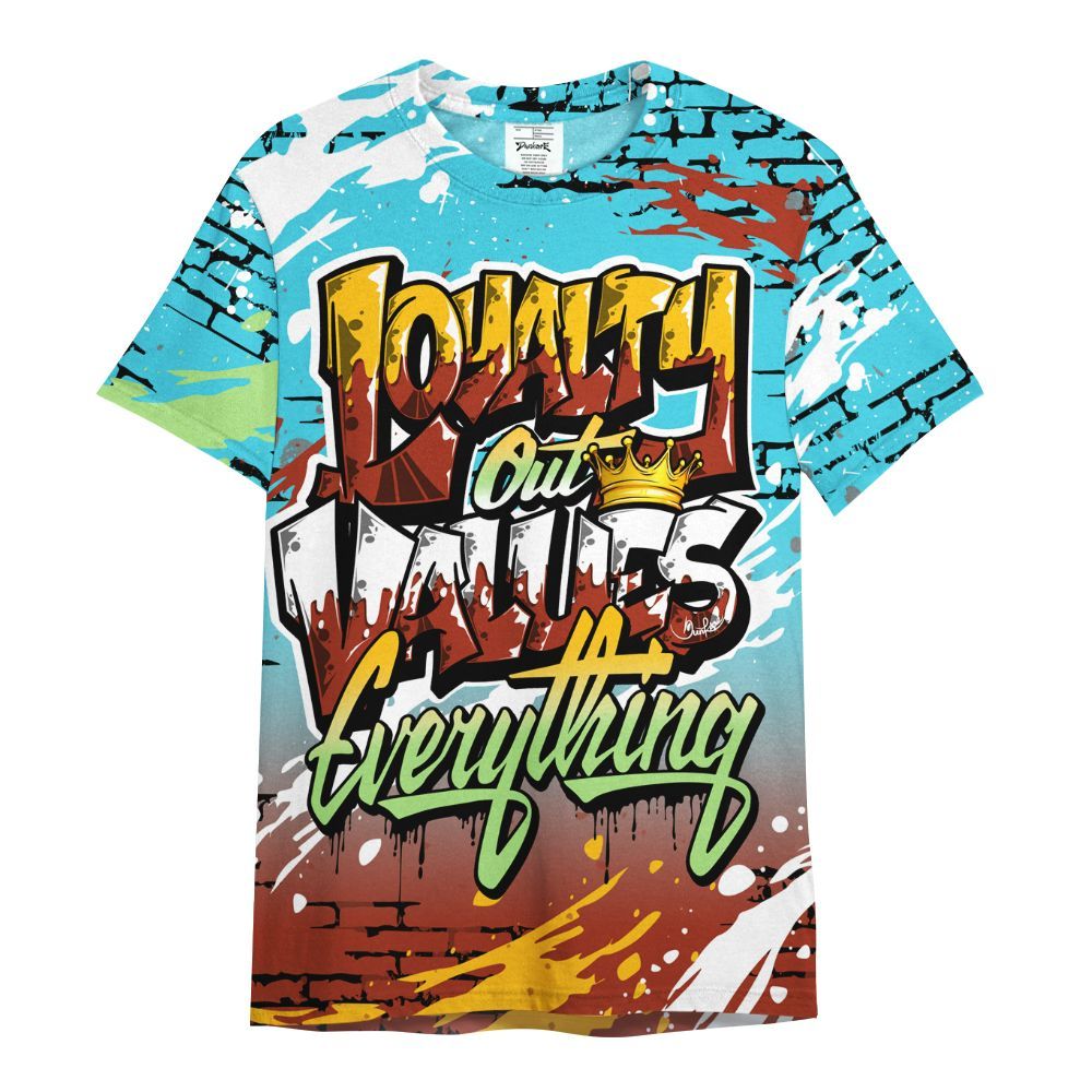 Shirt To Match SB Dunk Di'Orr Greenwood - Values Of Loyalty Drip All Over Print