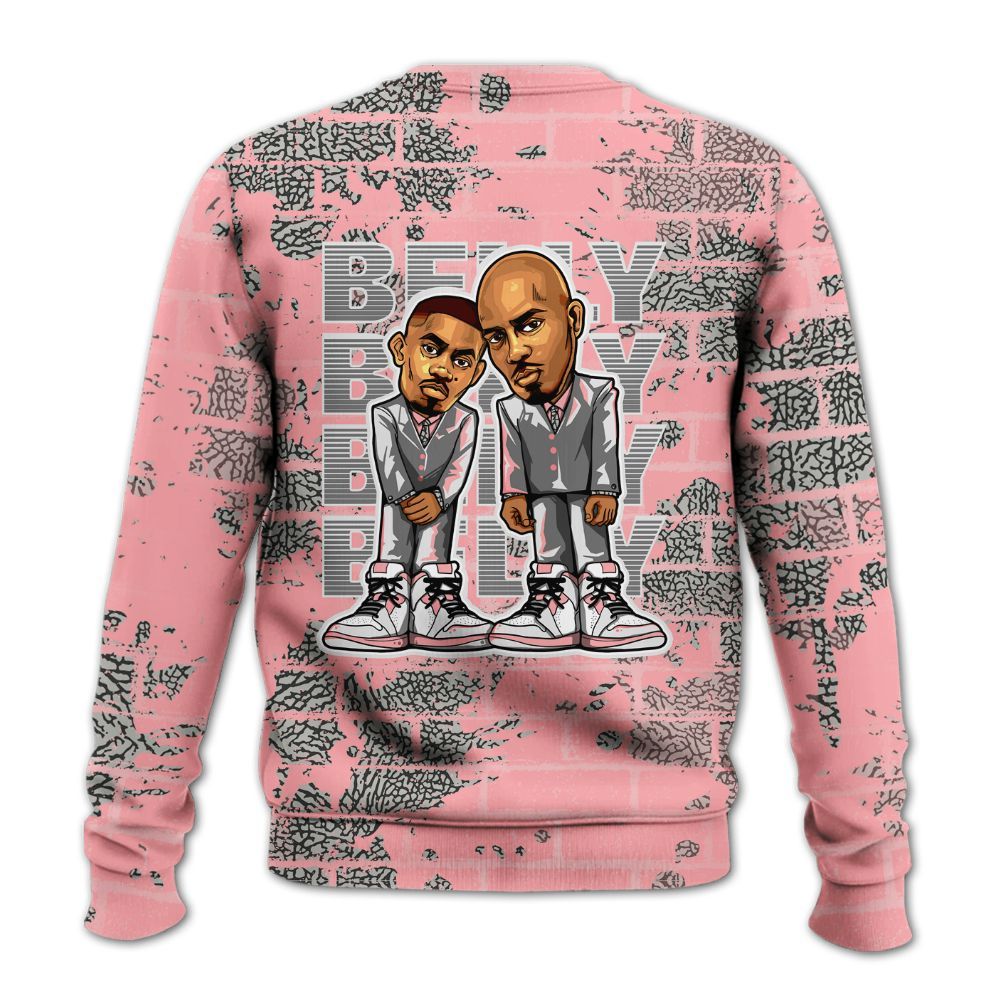 Sweatshirt To Match Retro Wings 3s - Belly Sneakers Graphic Halloween All Over Print