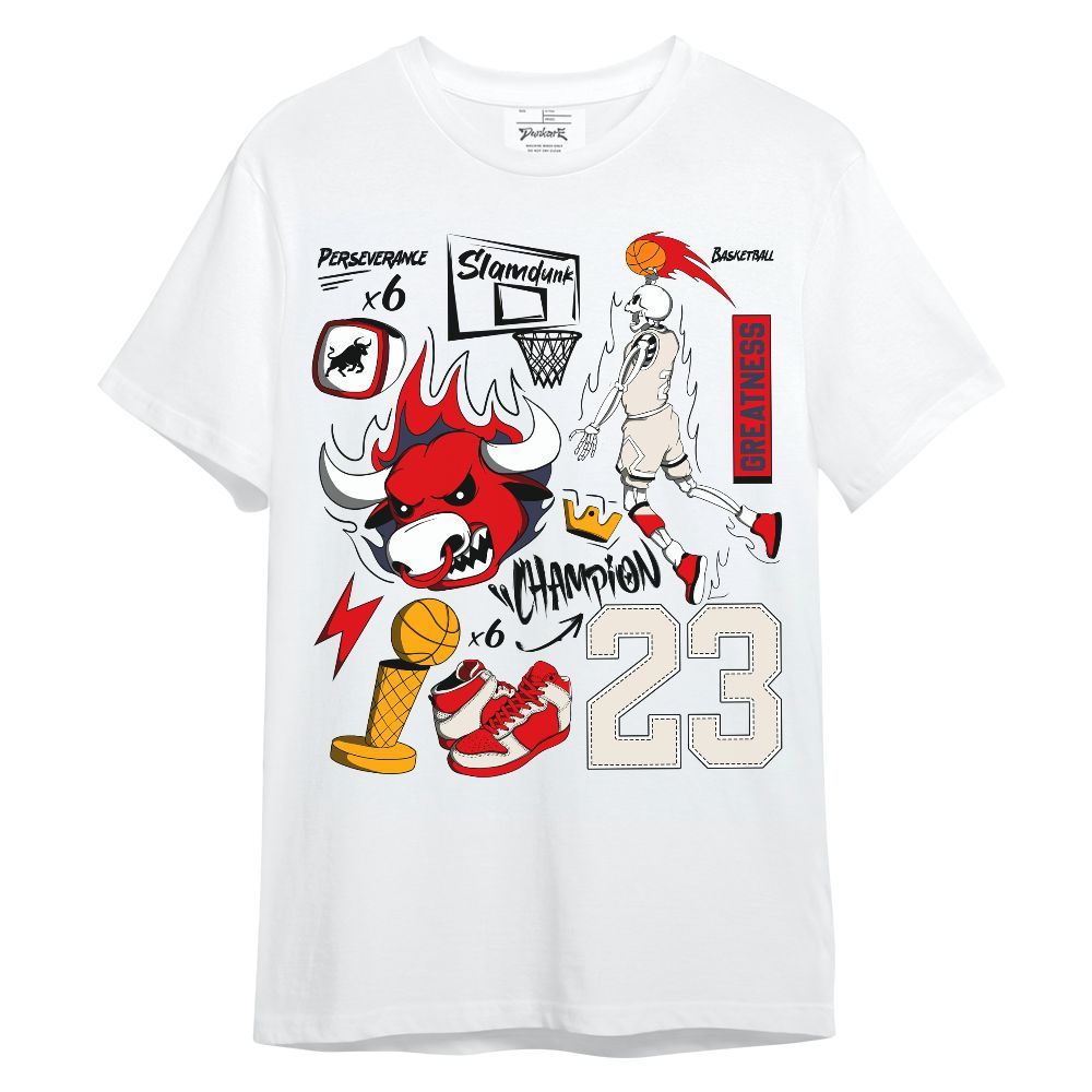 Shirt To Match Low OG Howard University 1s - 23 Doodle Basketball Legend Skeleton Unisex Shirt