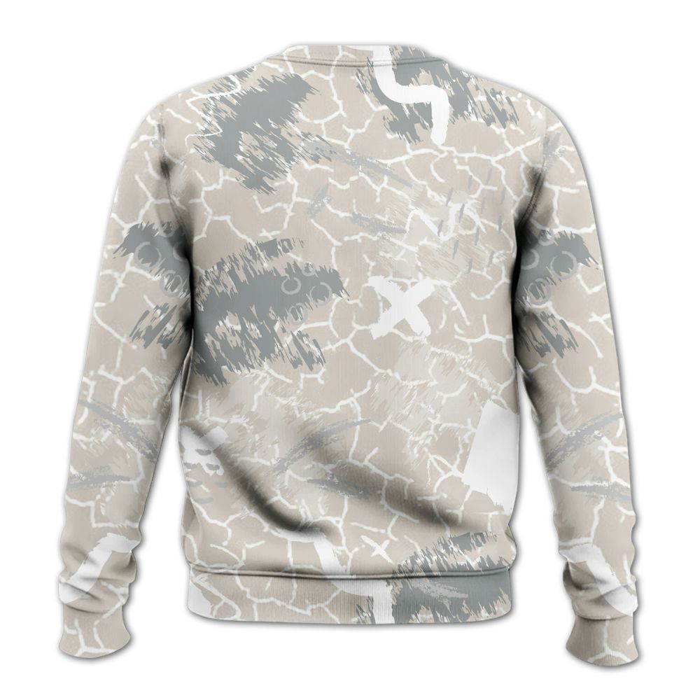 Sweatshirt To Match Retro Pure Money 3s - Hustle Grind Pray All Over Print