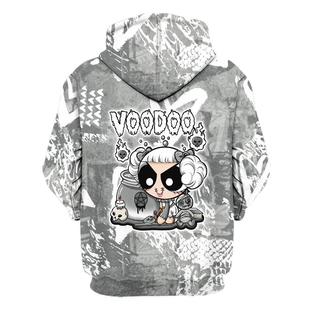 Hoodie To Match Paris Olympics 4s - Voodooz Heart Grunge All Over Print