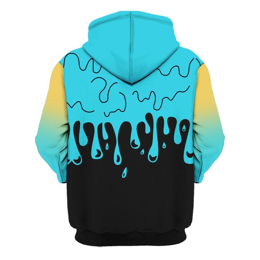 Hoodie To Match Retro Gamma Blue 11s - Loser Lover Dripping All Over Print