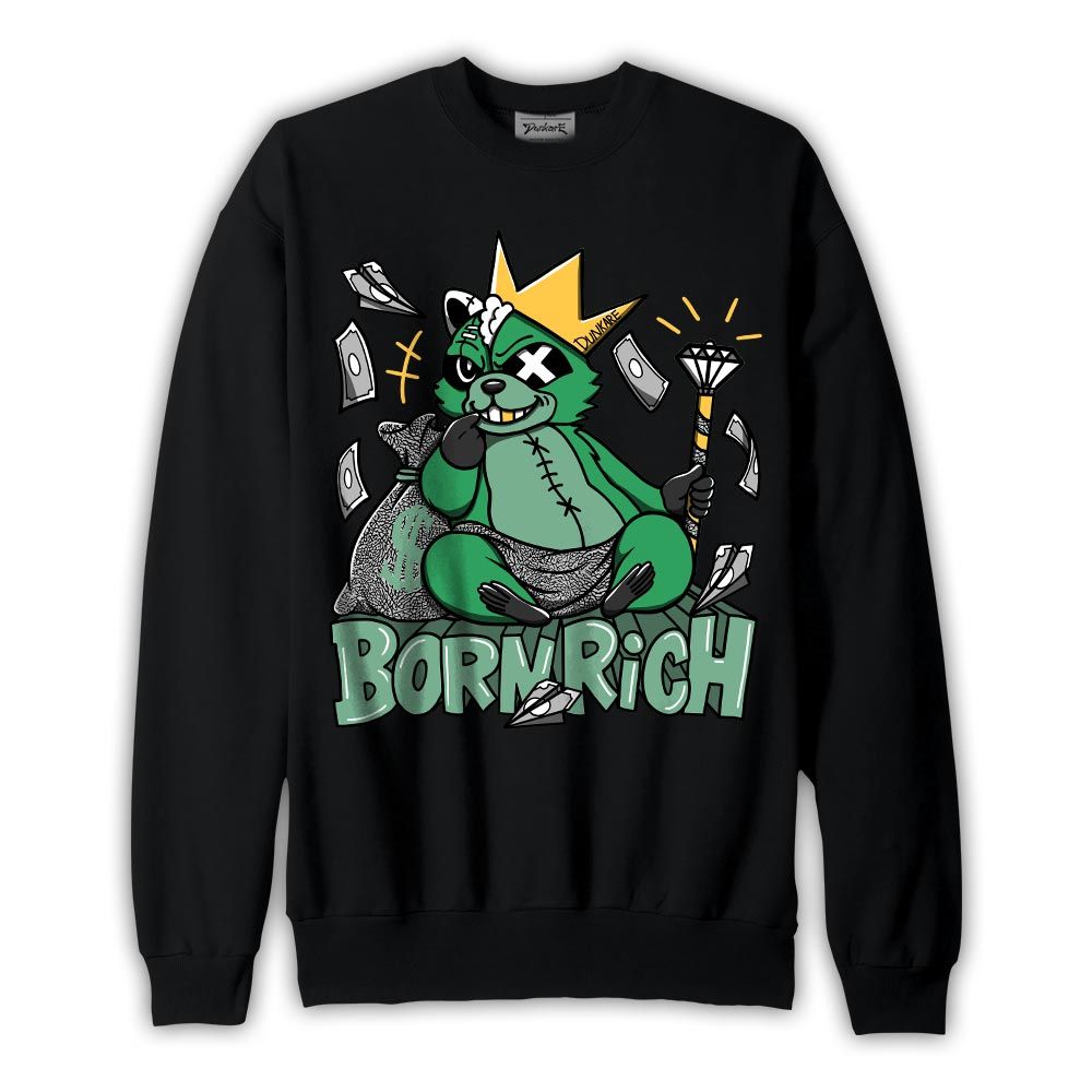 Sweatshirt To match Sweatshirt Born Rich Raccoon, 3 Green Glow Sweatshirt To Match Sneaker 2404 DNY