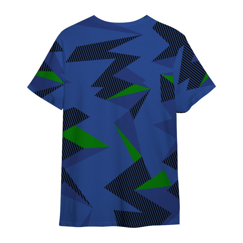 Shirt To Match Retro Hyper Royal 13s - Geometric Camouflage Pattern All Over Print
