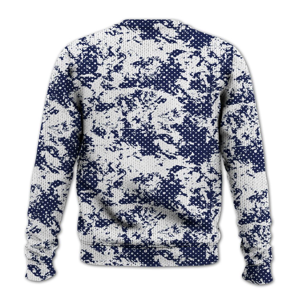 Knitted Sweater To Match Midnight Navy 11s - Show Me The Money Retro