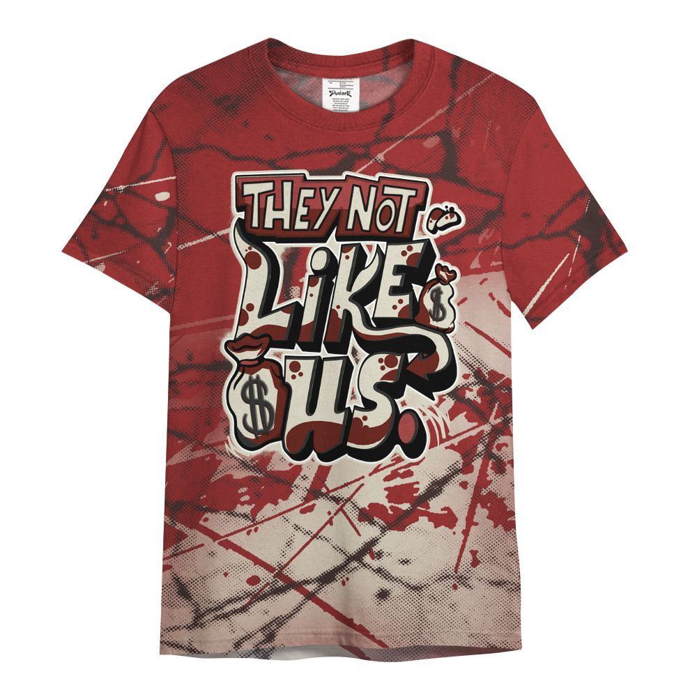 Shirt To Match High 85 Bred 1s - Dislike Us Graphic All Over Print