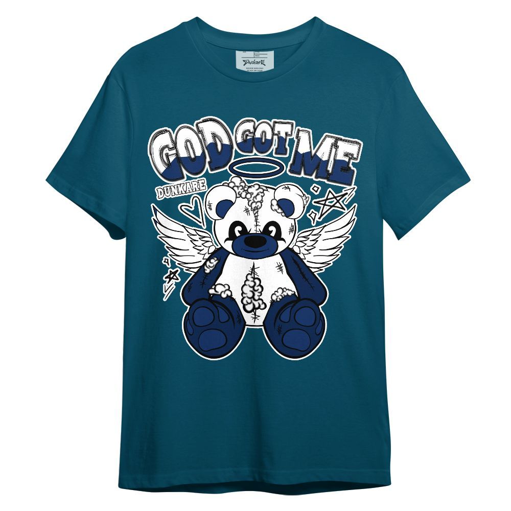 Shirt To Match High OG Deep Royal Blue 1s - Gods Guides Me Bear Unisex Shirt