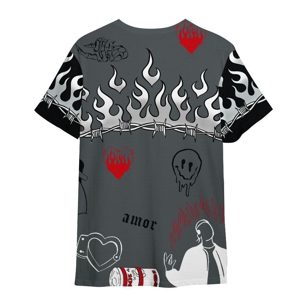 Shirt To Match Black RM Nigel Sylvester 4s - Snake Trust No One All Over Print