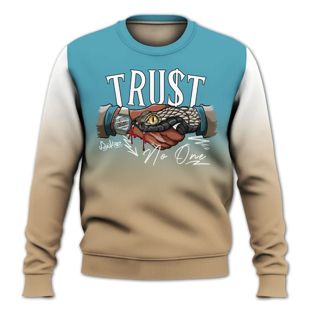 Sweatshirt To Match H-Town 11s - Snake Trust No One Drip All Over Print