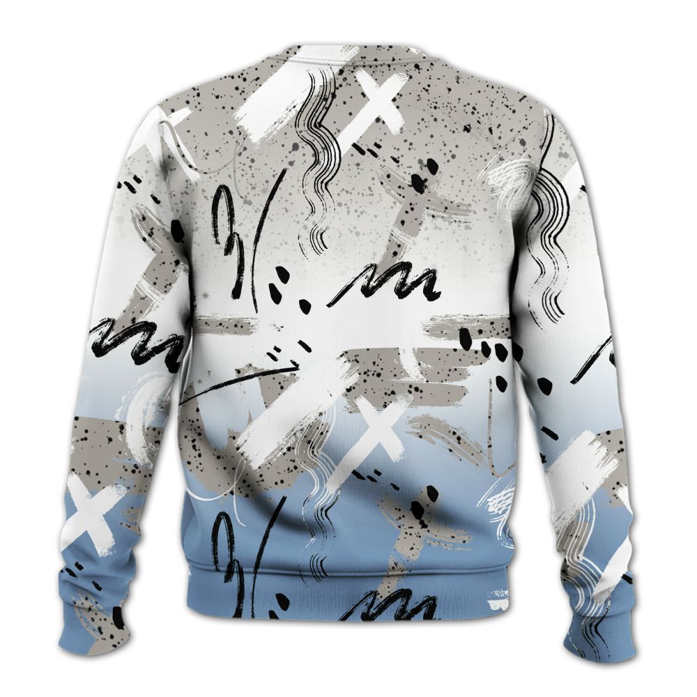 Sweatshirt To Match University Blue 4s - Money Hustle Grind Pray All Over Print