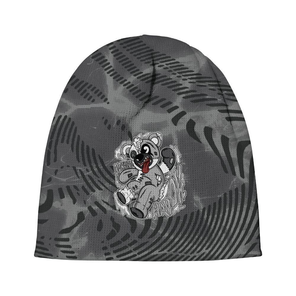 Beanie Hat To Match White Thunder 4s - Havok Bear Graphic