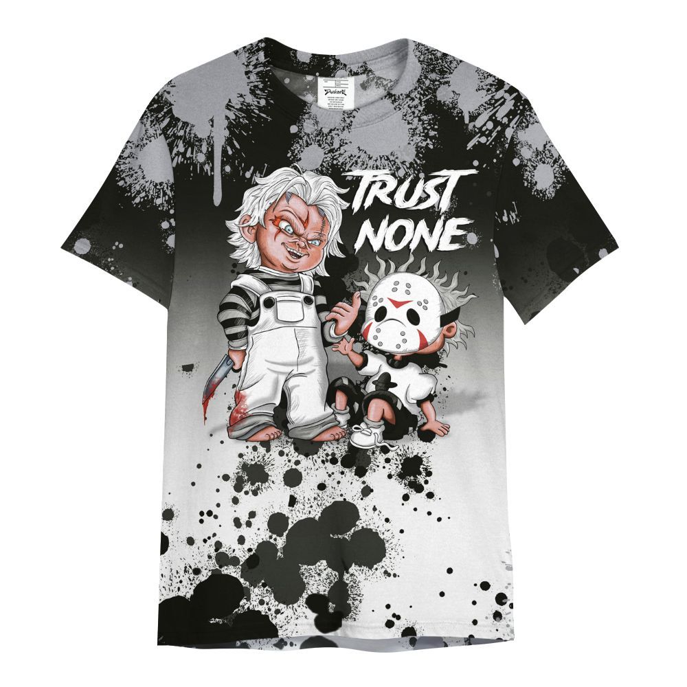 Shirt To Match Baroque Brown 12s - Trust No One Scary All Over Print