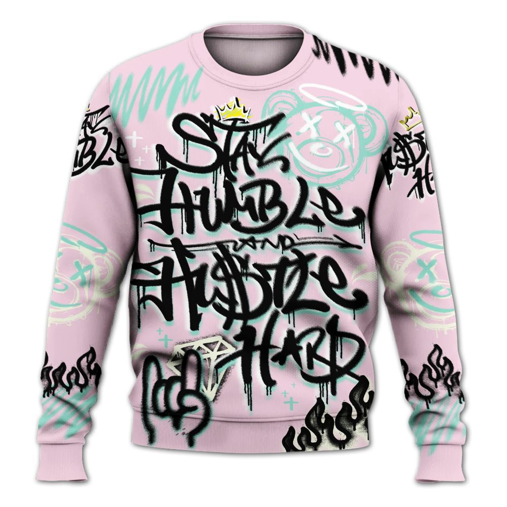 Sweatshirt To Match Retro Easter 5s - Humble Drip Streetwear Graffity All Over Print