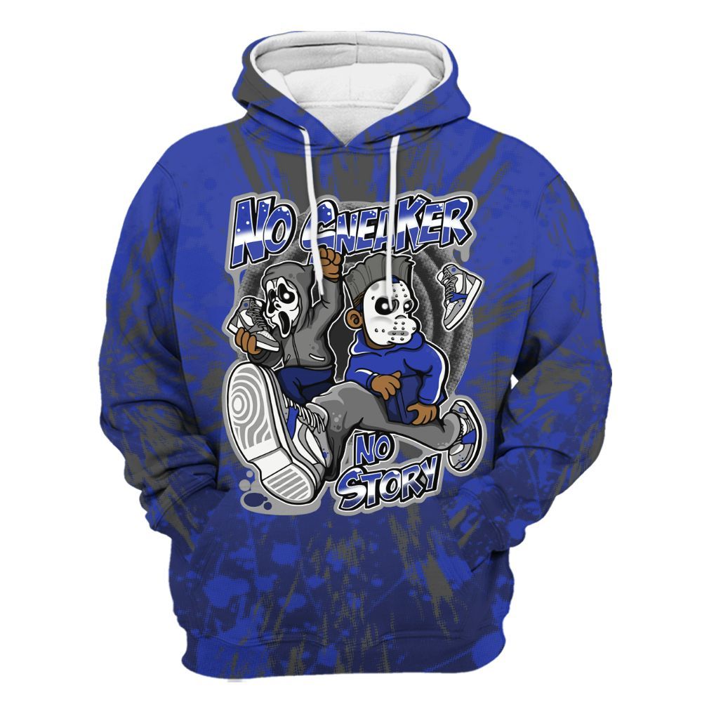 Hoodie To Match Air Max Plus Black Racer Blue - Sneakers Make Story Graphic Luxury All Over Print