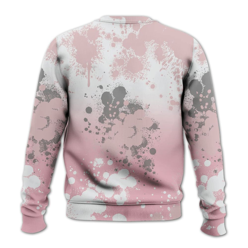 Sweatshirt To Match Air Max DN Pink Foam - God Blessed Ink Drip All Over Print