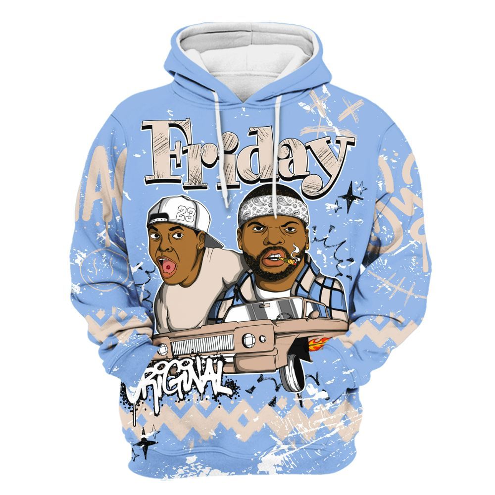 Hoodie To Match Air Max 1 Royal Pulse - Friday Sneaker Crayon All Over Print