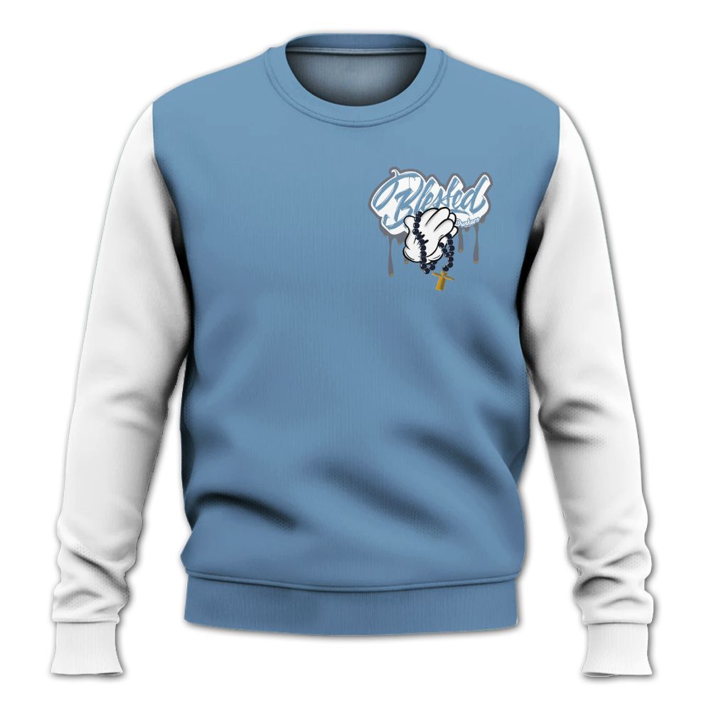 Sweatshirt To Match High OG First In Flight 1s - Custom Name God Blessed Drip All Over Print