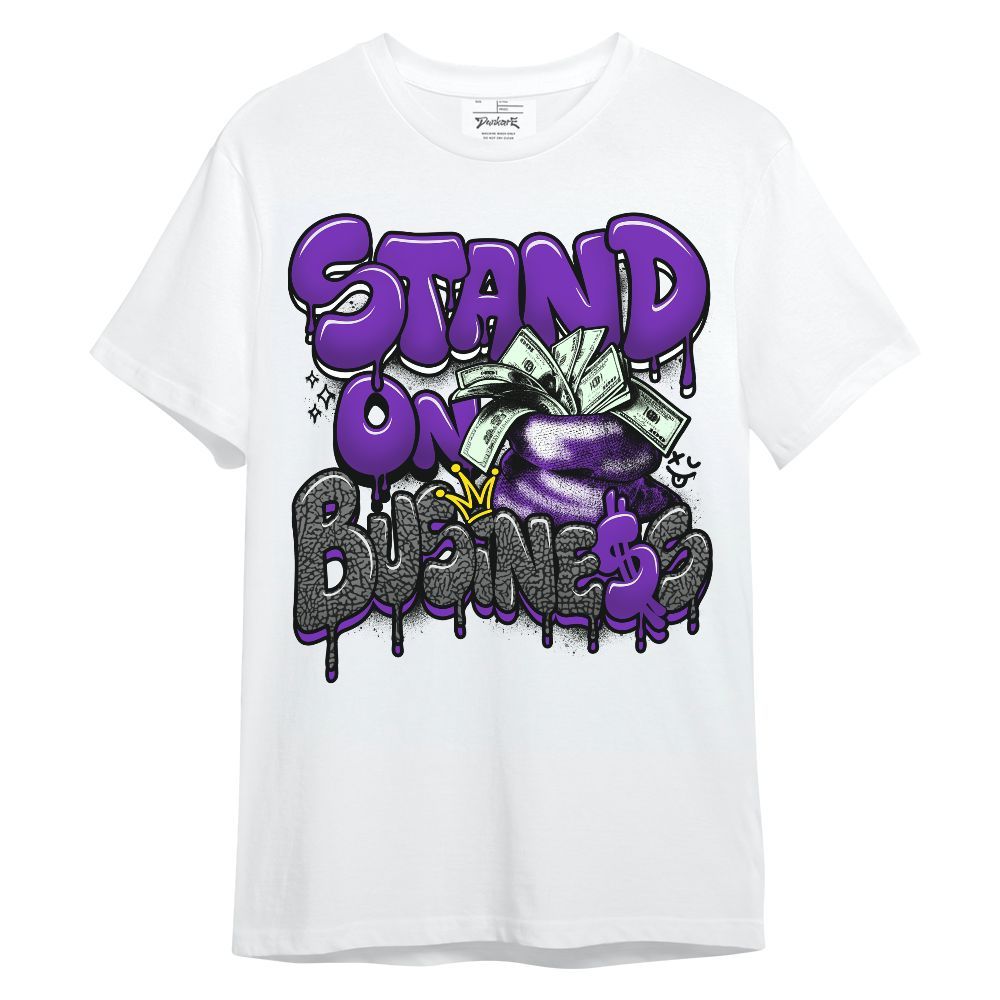 Shirt To Match Retro Dark Iris 3s - Stand Business Unisex Shirt