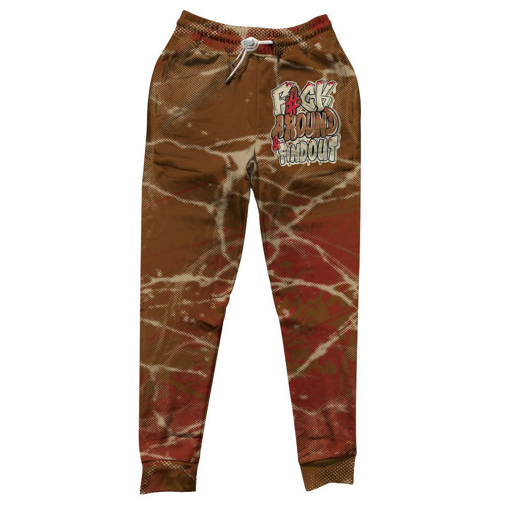 Sweatpant To Match Archaeo Brown 5s - F Around Find Out Graphic Profound All Over Print
