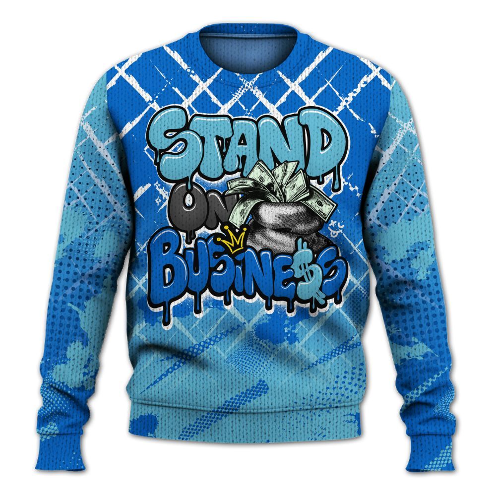 Knitted Sweater To Match Dunk Low Argon - Halftone Stand Business Dripping