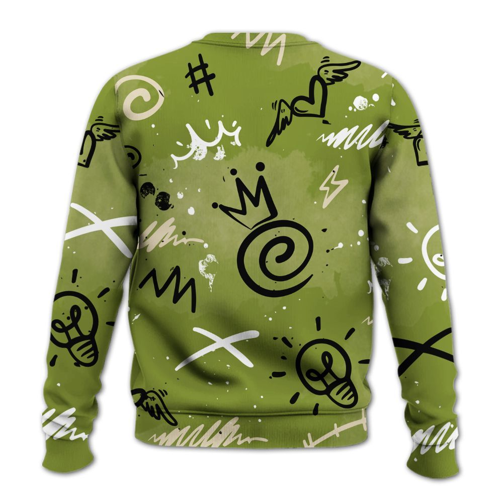 Sweatshirt To Match SB Dunk Low Asparagus - Drip Been Di2ferent All Over Print