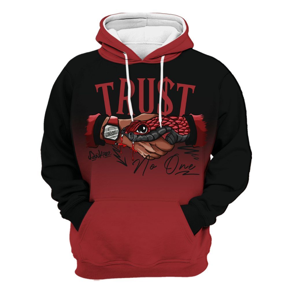 Hoodie To Match Alternate Flu Game 12s - Snake Trust No One Drip All Over Print