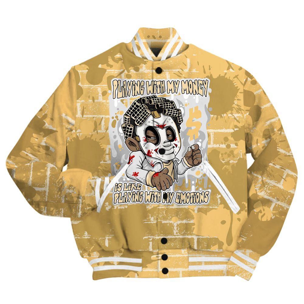 Varsity Jacket To Match Craft Paris 6s Shirt - Playing With My Money Graphic Halloween All Over Print