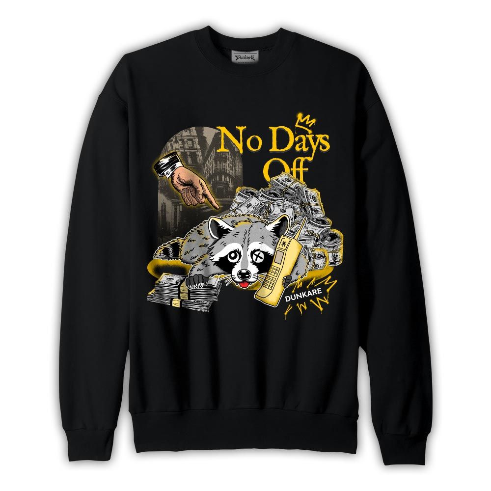 Sweatshirt To match Vivid Sulfur 4s Sweatshirt - No Days Off Raccoon Graphic
