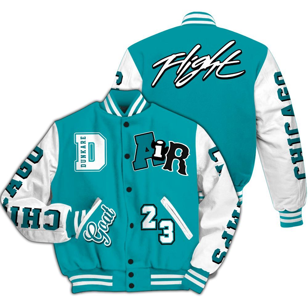 Varsity Jacket To Match Air Griffey Max Aquamarine 1s - AIR Number 23 GOAT All Over Print
