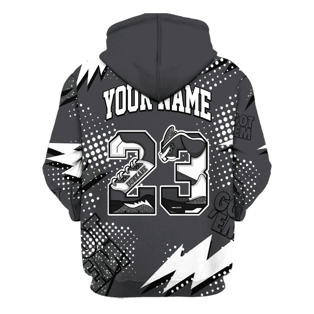 Hoodie To Match Fear 4s - Custom Name Number 23 5s All Over Print