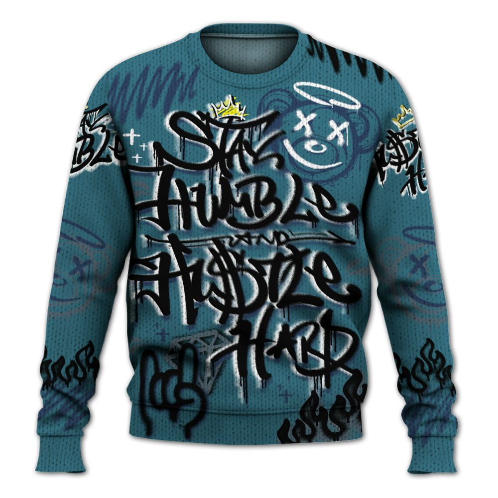 Knitted Sweater To Match Air Foamposite Kazuya Mishima - Humble Drip Streetwear Graffity