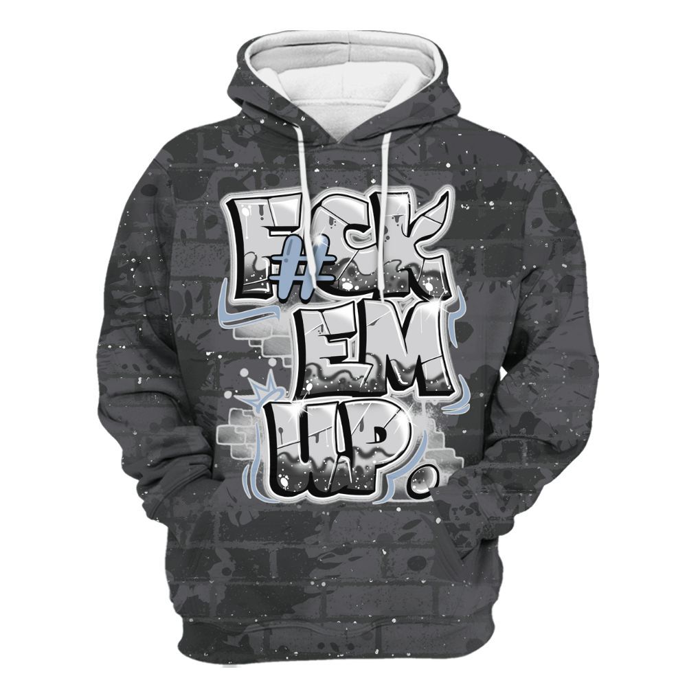 Hoodie To Match Reverse Oreo 6s - F#ck Em Graphic Brick Art All Over Print
