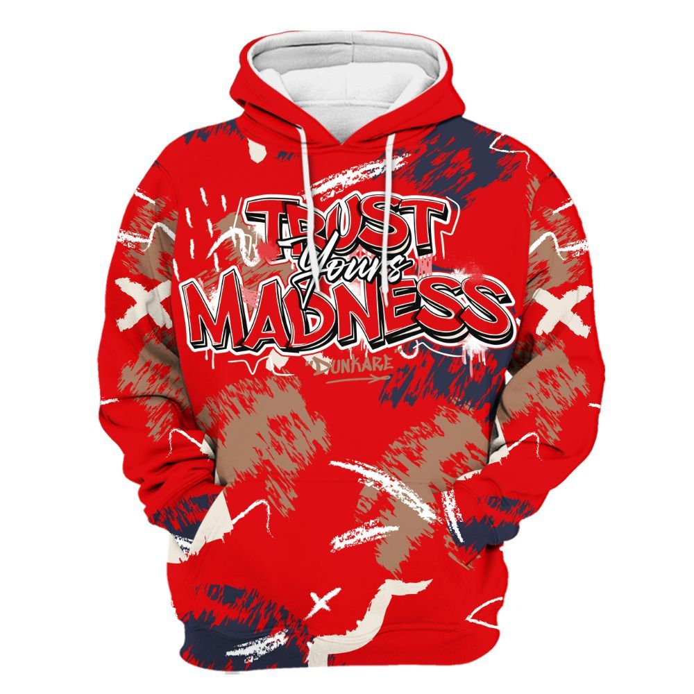 Hoodie To Match Low OG Howard Bison 1s - Trust Your Madness Retro All Over Print
