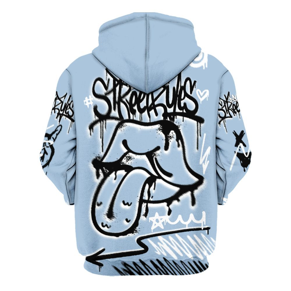Hoodie To Match High University Blue 1s - Break Rules Streetwear All Over Print