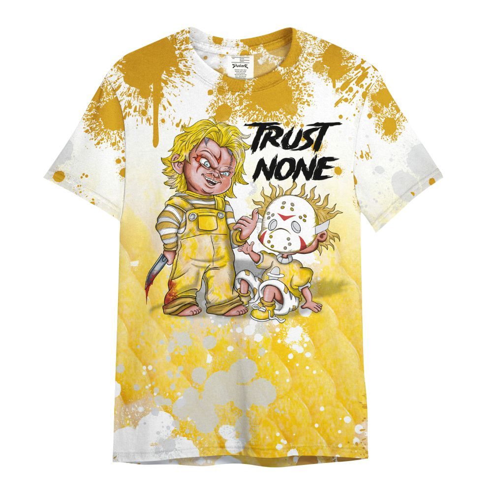 Shirt To Match Low Yellow Python 11s - Trust No One Scary All Over Print