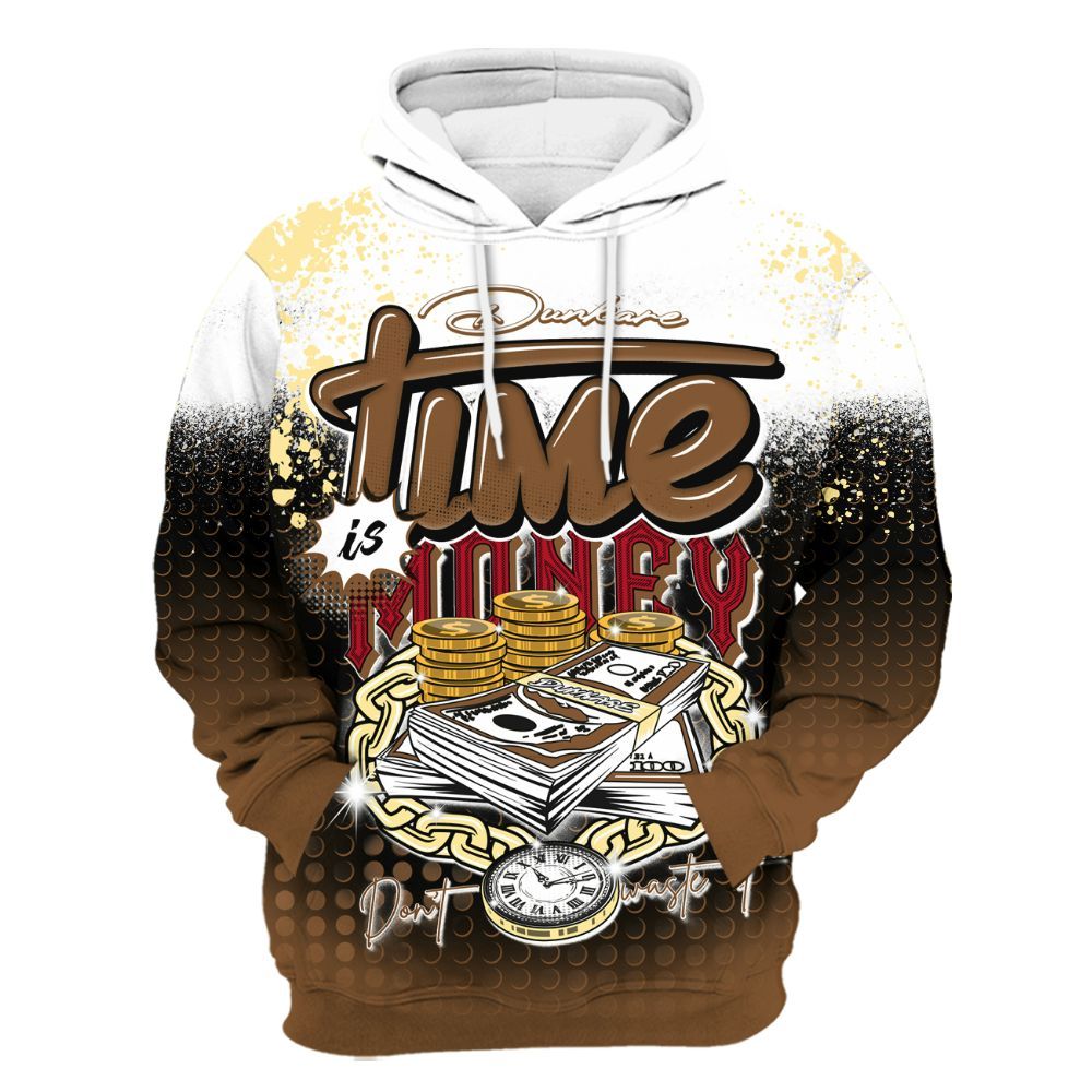 Hoodie To Match Air Max 90 Escape - Halftone Time Is Money All Over Print