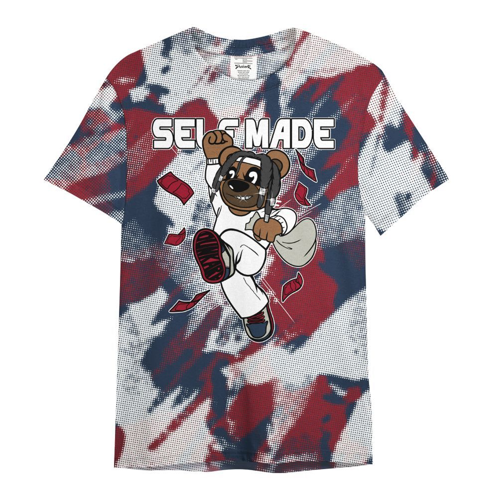 Shirt To Match Navy Blue 2024 6s - Autonomous Bear Abstract Halftone All Over Print