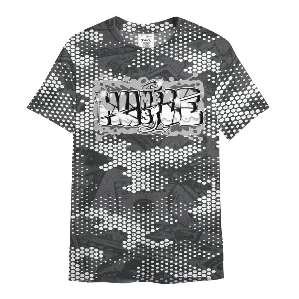 Shirt To Match White Thunder 4s - Humbled Hustles Graphic Banknotes All Over Print