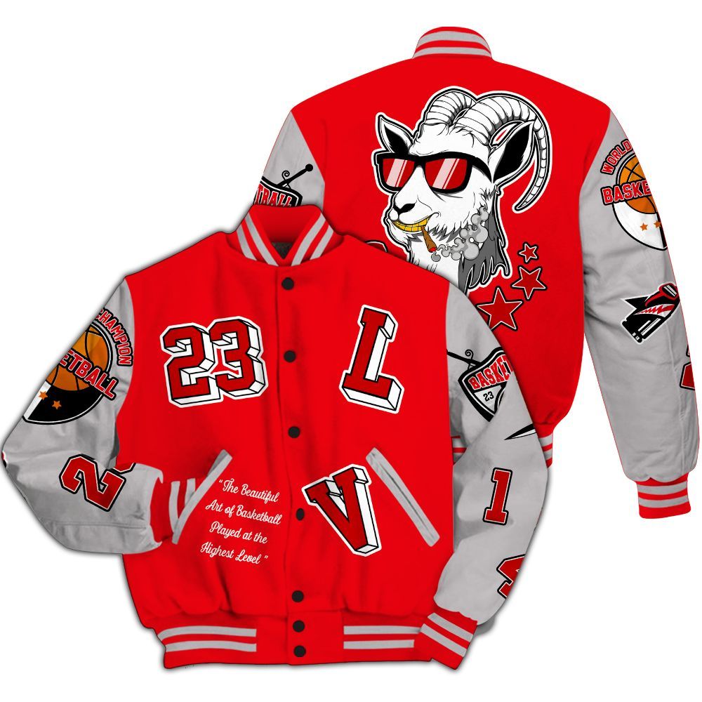 Varsity Jacket To Match Air Max 1 Low Poly - The GOAT Got Em Streetwear All Over Print