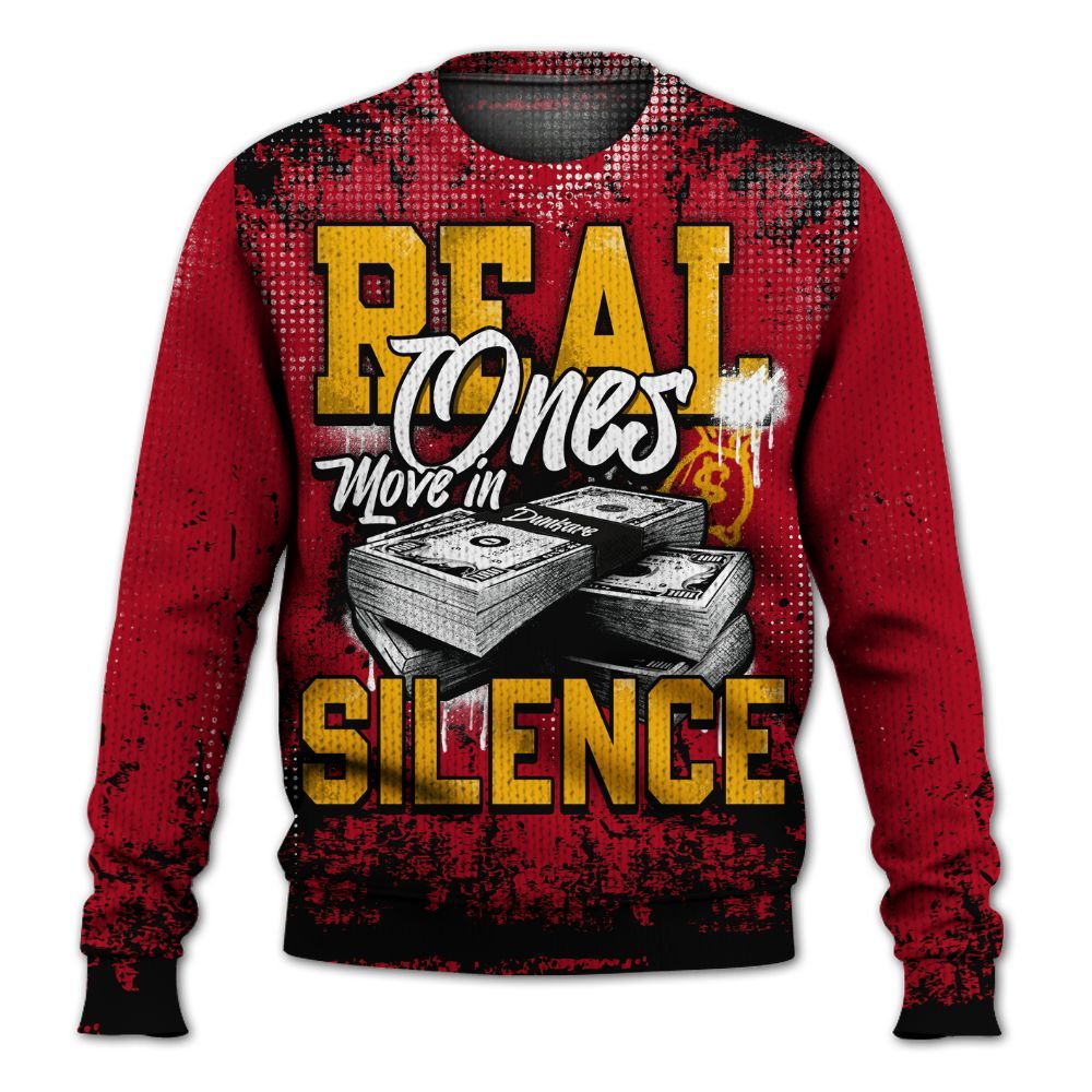 Knitted Sweater To Match Cardinal 7s - Move In Silence Money Street Retro