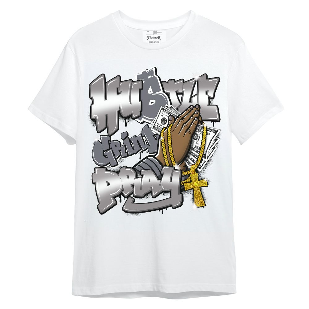 Shirt To Match Cool Grey 11s - Hustle, Money Pray Streetwear Unisex Shirt