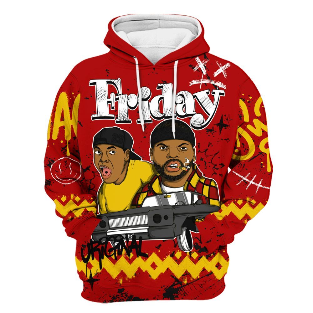 Hoodie To Match Low Lucky Cat 1s - Friday Sneaker Crayon All Over Print