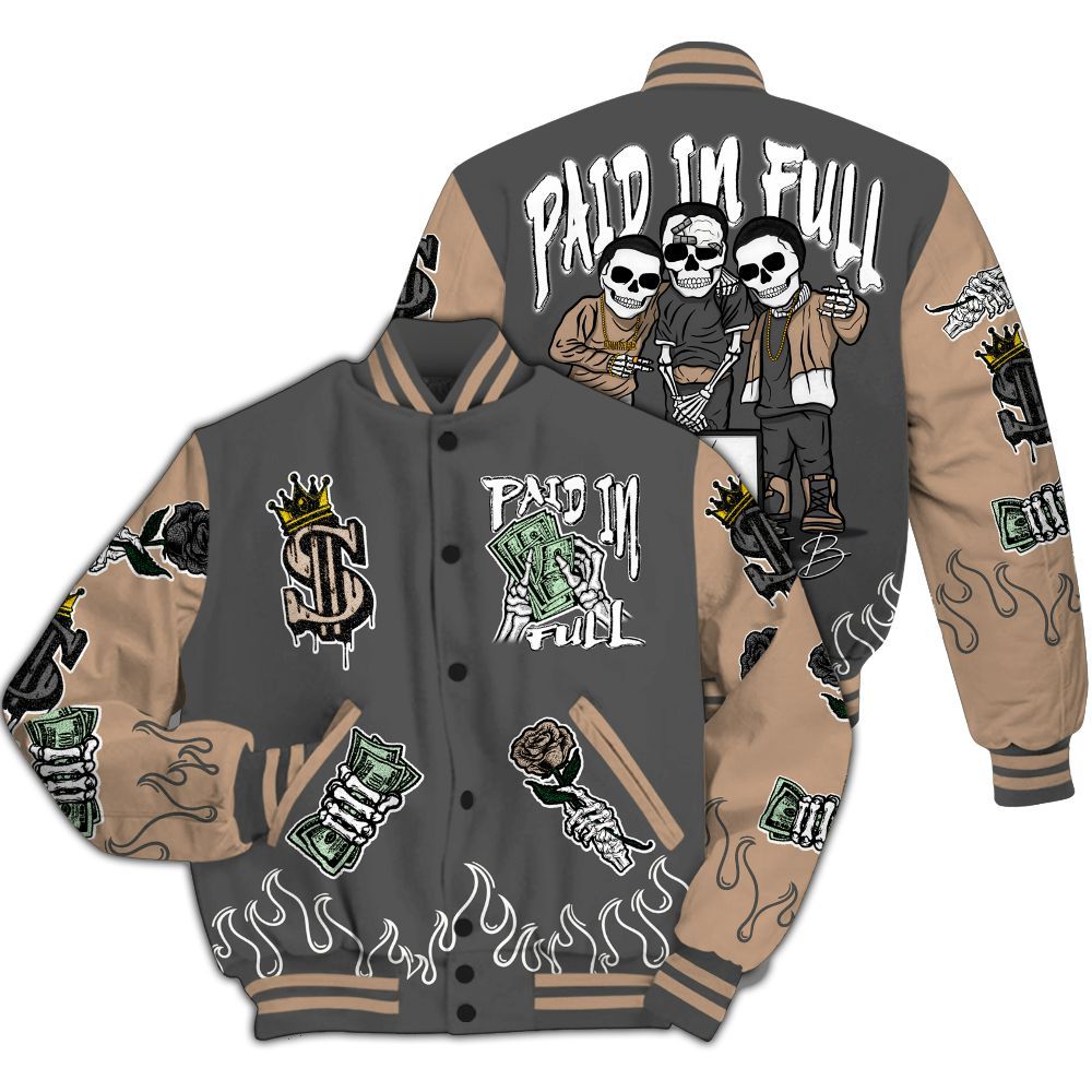 Varsity Jacket To Match Kobe 9 EM Mamba - Fire Everybody Paid In All Over Print