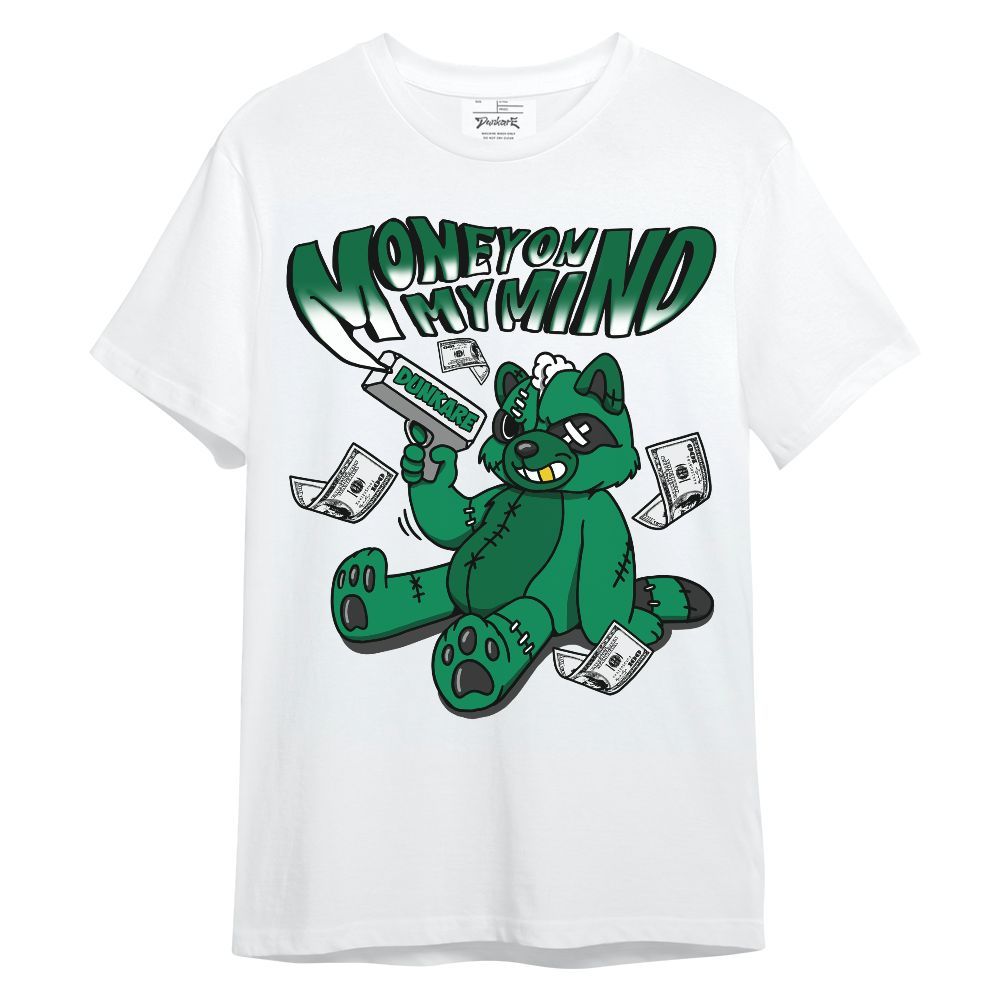 Shirt To Match Mid Lucky Green 1s - Money On My Mind Raccoon Unisex Shirt