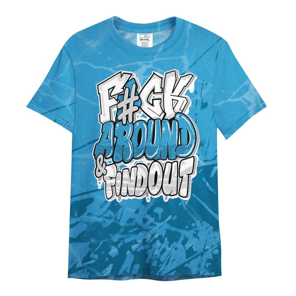 Shirt To Match Powder Blue 9s - F Around Find Out Graphic Profound All Over Print